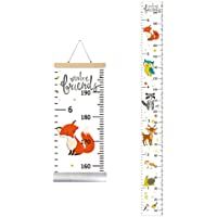 IWILCS Medidor niños pared- Tabla de Crecimiento Infantil- Tabla De Crecimiento Del Bebé- Patrón de zorro de dibujos…